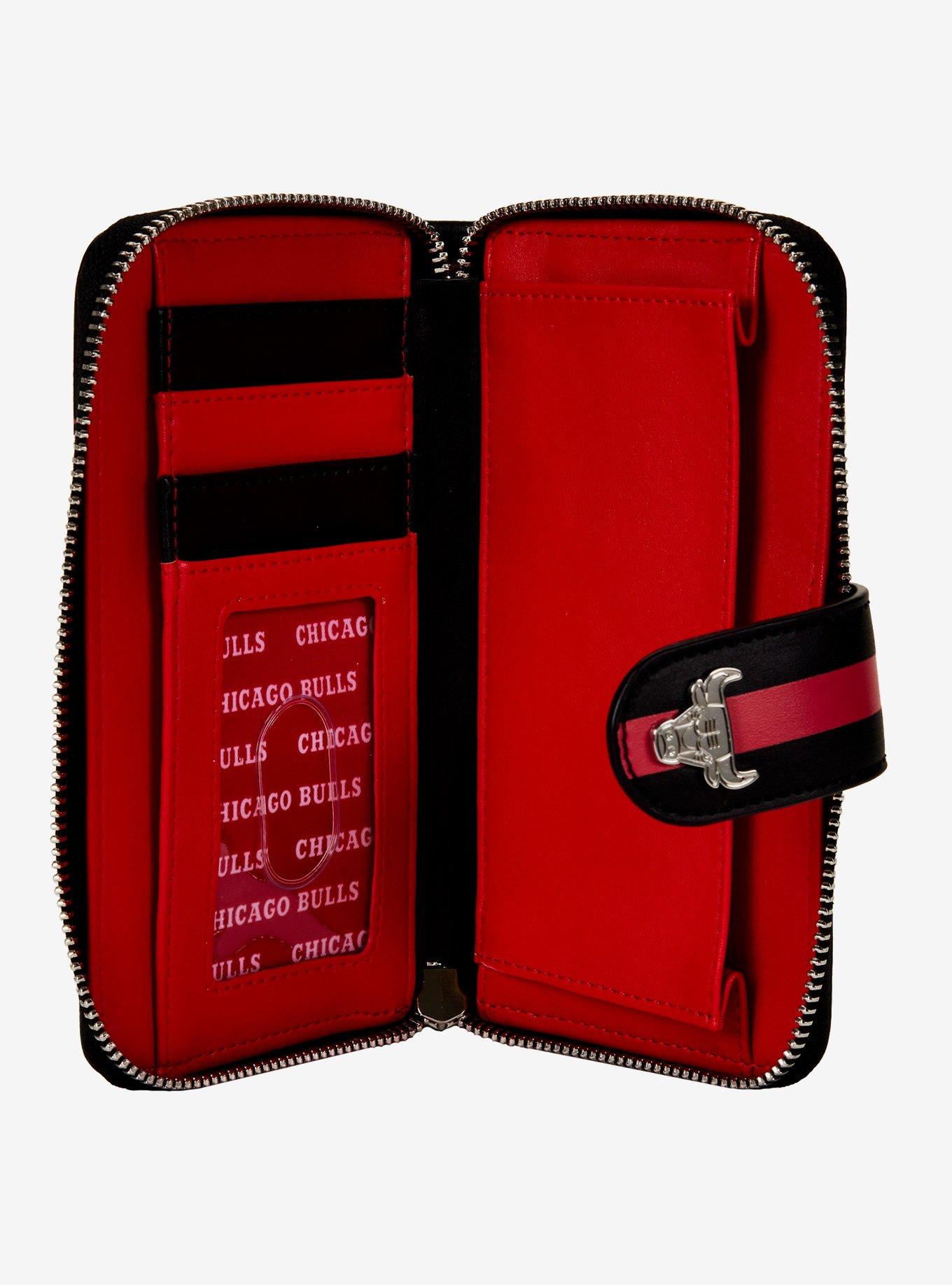 Loungefly NBA Chicago Bulls Logo Zipper Wallet, , alternate