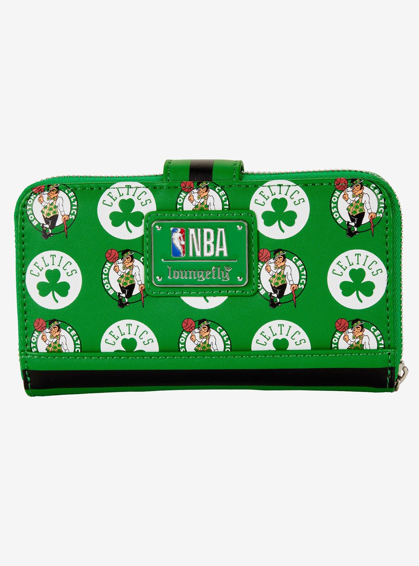 Loungefly NBA Boston Celtics Logo Zipper Wallet, , alternate