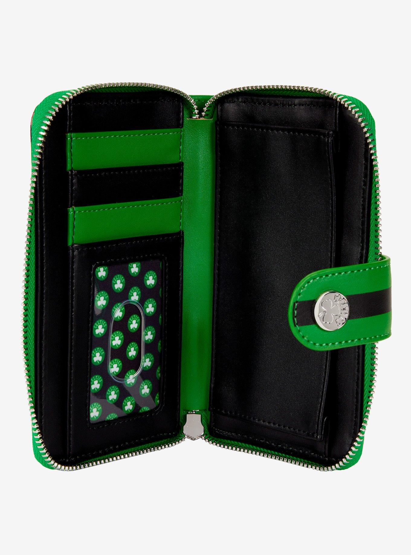 Loungefly NBA Boston Celtics Logo Zipper Wallet, , alternate