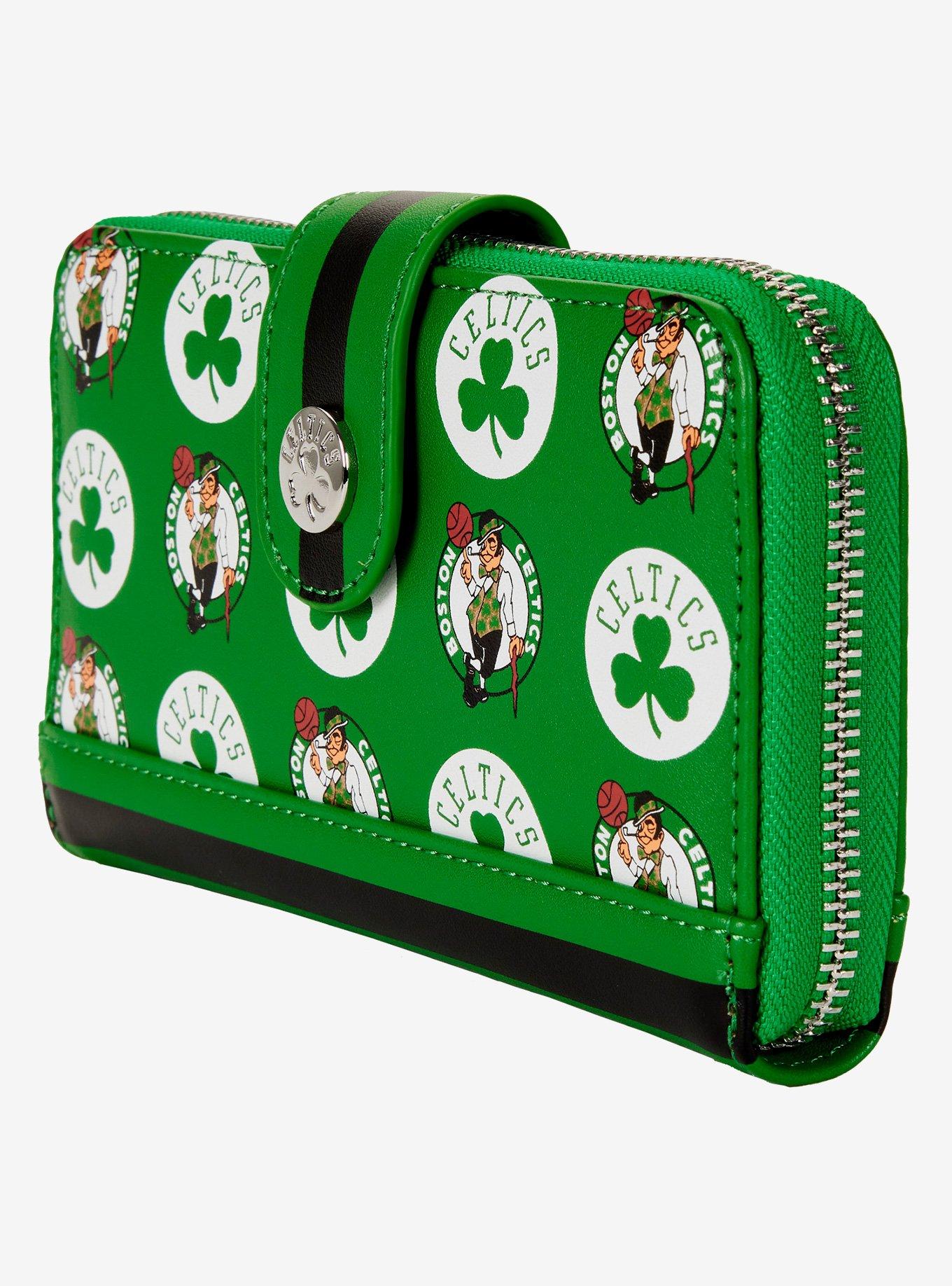 Loungefly NBA Boston Celtics Logo Zipper Wallet, , alternate