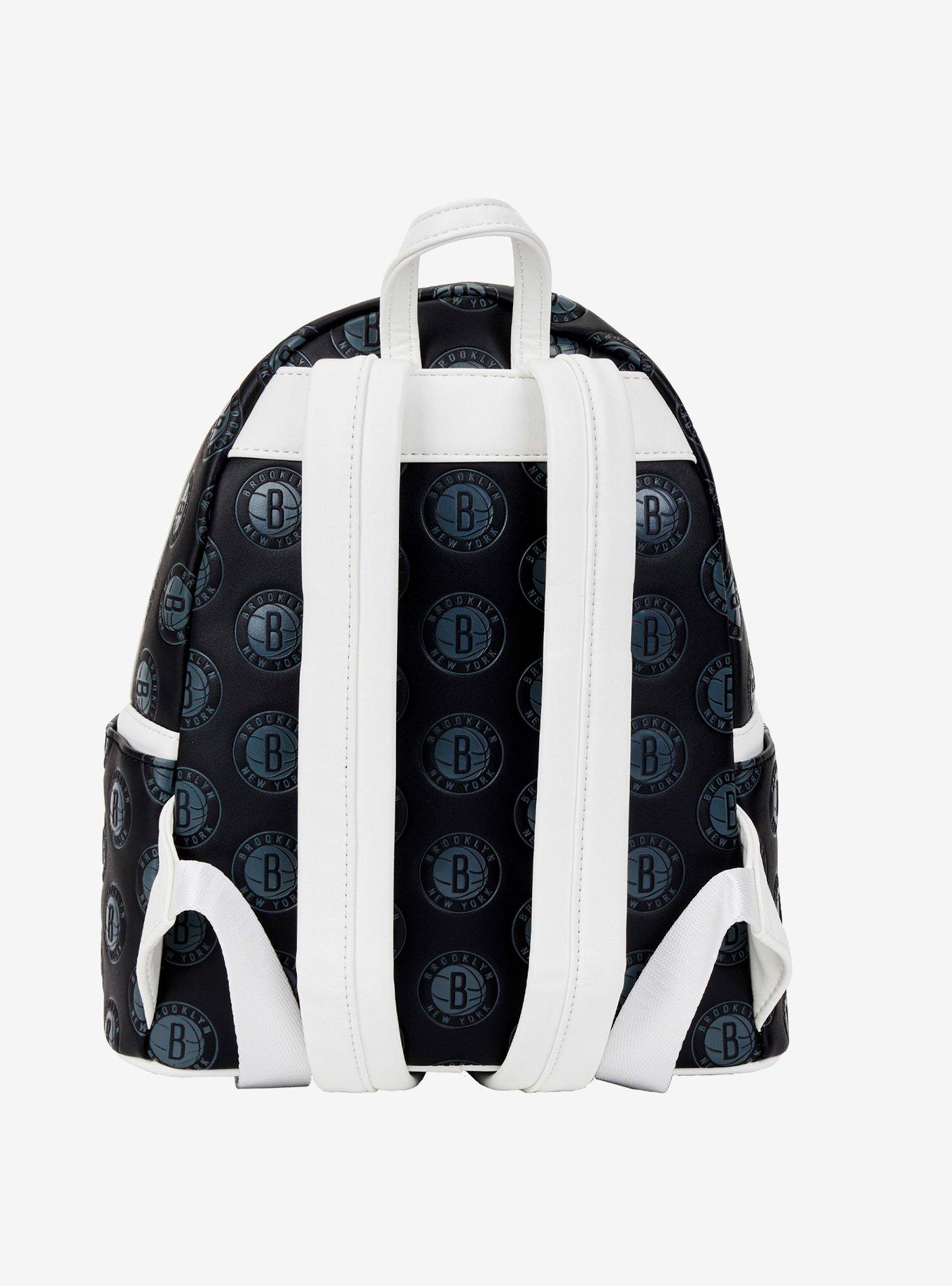 Loungefly NBA Brooklyn Nets Logo Mini Backpack, , alternate