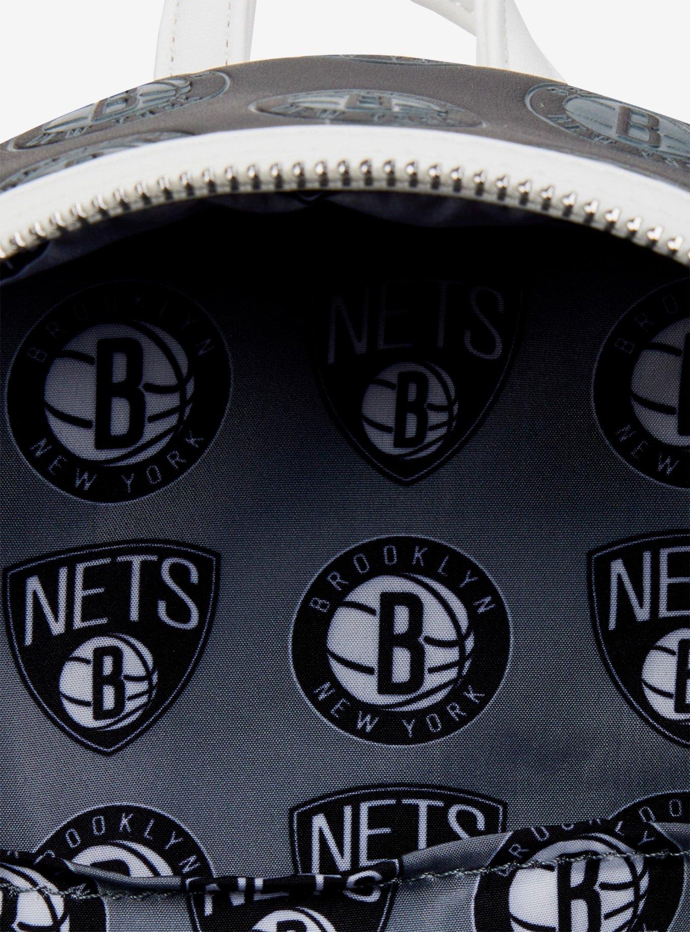 Loungefly NBA Brooklyn Nets Logo Mini Backpack, , alternate