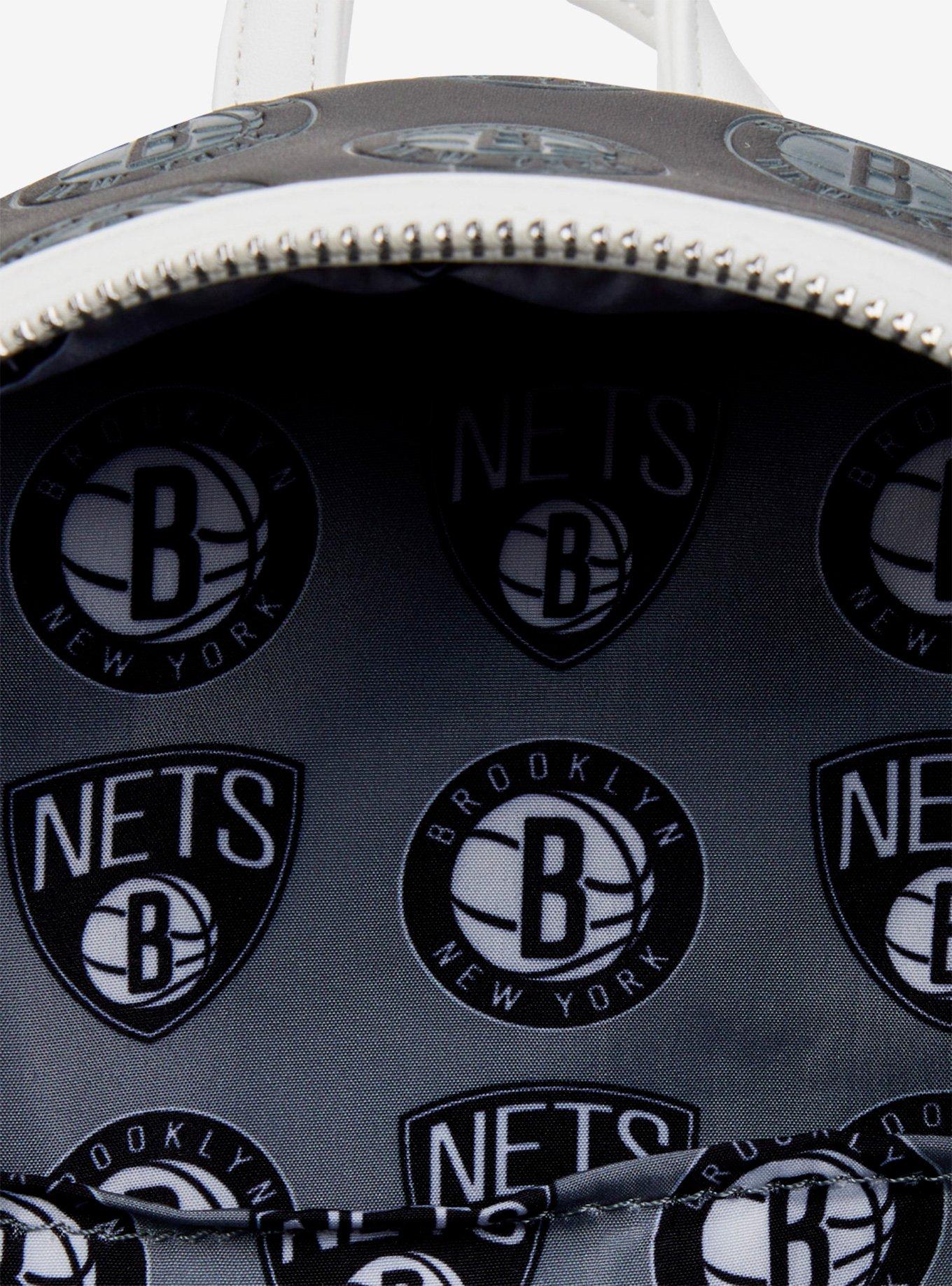 Loungefly NBA Brooklyn Nets Logo Mini Backpack, , alternate