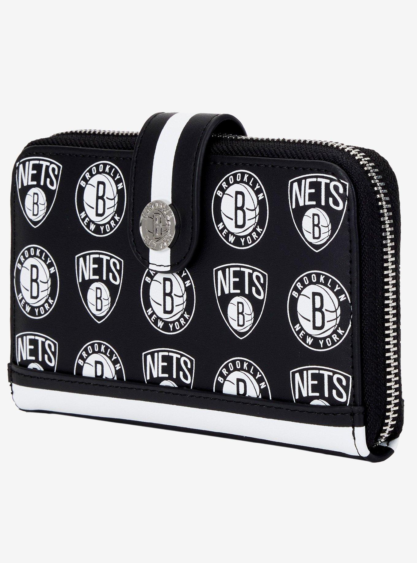 Loungefly NBA Brooklyn Nets Logo Zipper Wallet, , alternate