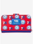 Loungefly NBA Philadelphia 76ers Logo Zipper Wallet, , alternate