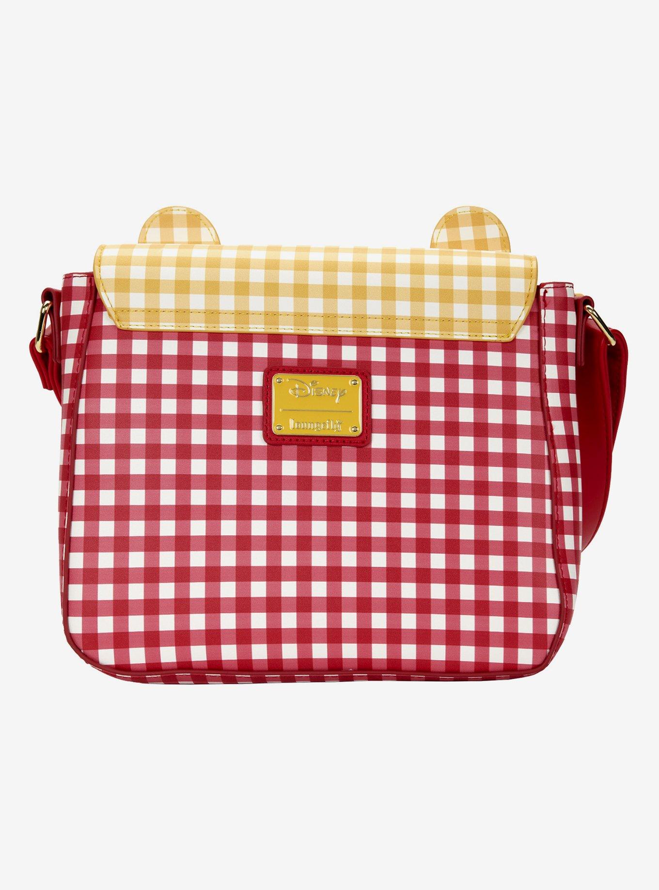 Loungefly Disney Winnie The Pooh Gingham Crossbody Bag, , alternate