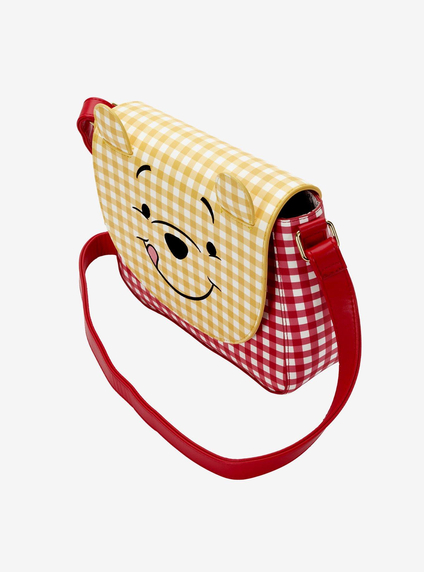 Loungefly Disney Winnie The Pooh Gingham Crossbody Bag, , alternate