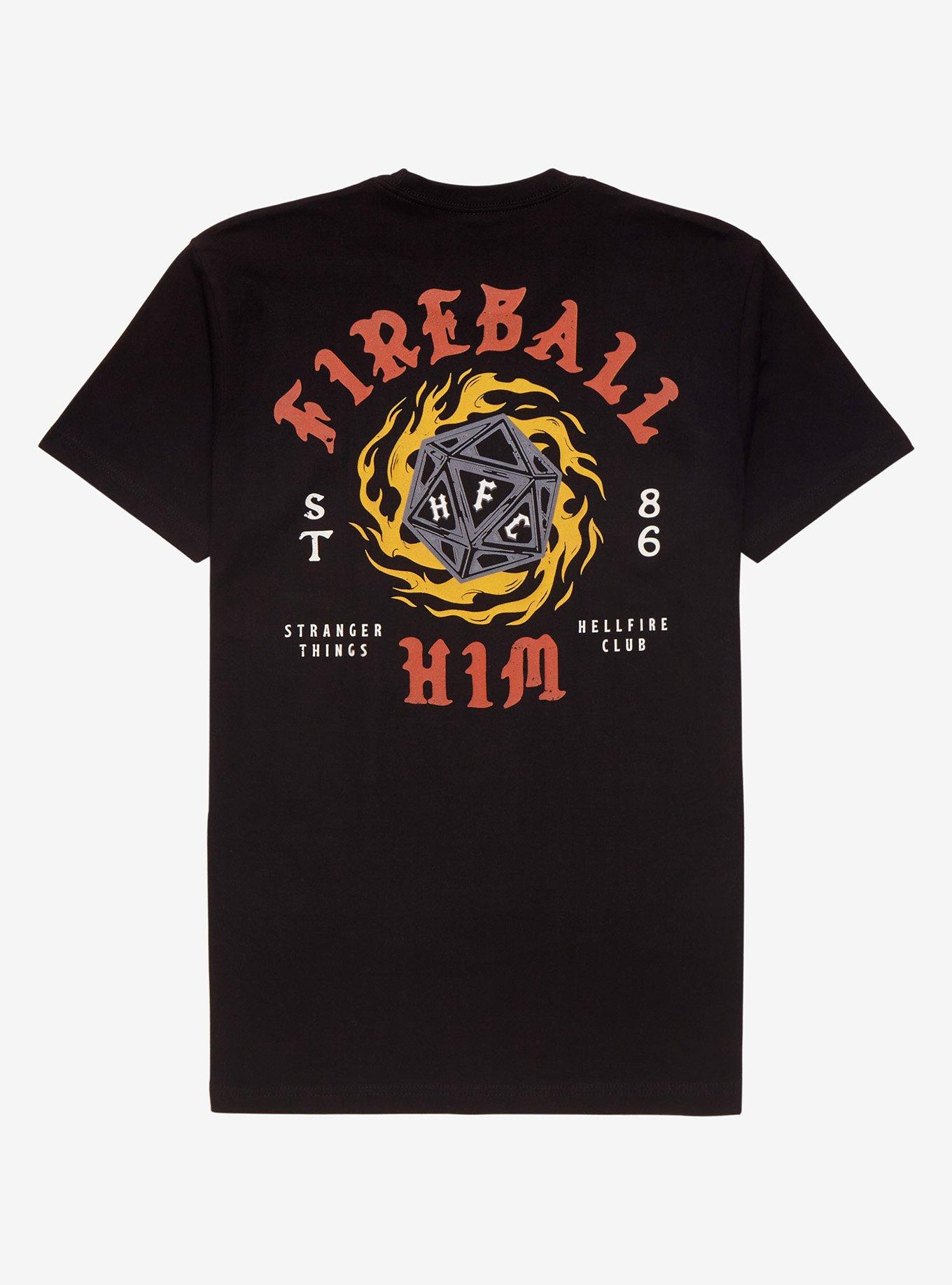 Stranger Things Hellfire Club T-Shirt - BoxLunch Exclusive, CHARCOAL  BLACK, alternate