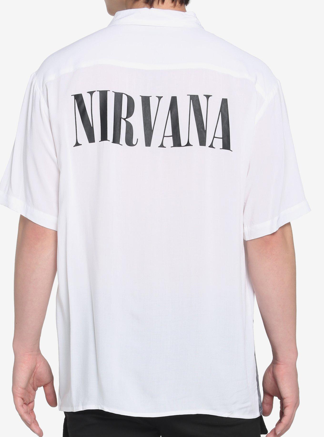 Nirvana Group Photo Woven Button-Up, BRIGHT WHITE, alternate