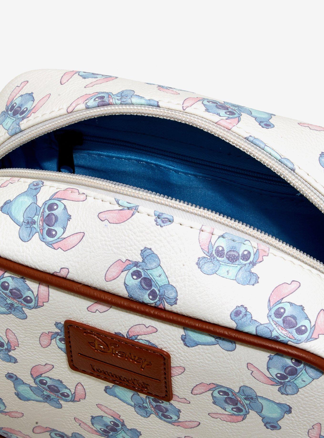 Loungefly Disney Lilo & Stitch Cream & Brown Camera Bag, , alternate