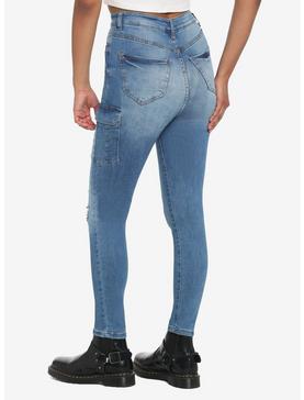 Indigo Cargo Skinny Jeans, , hi-res