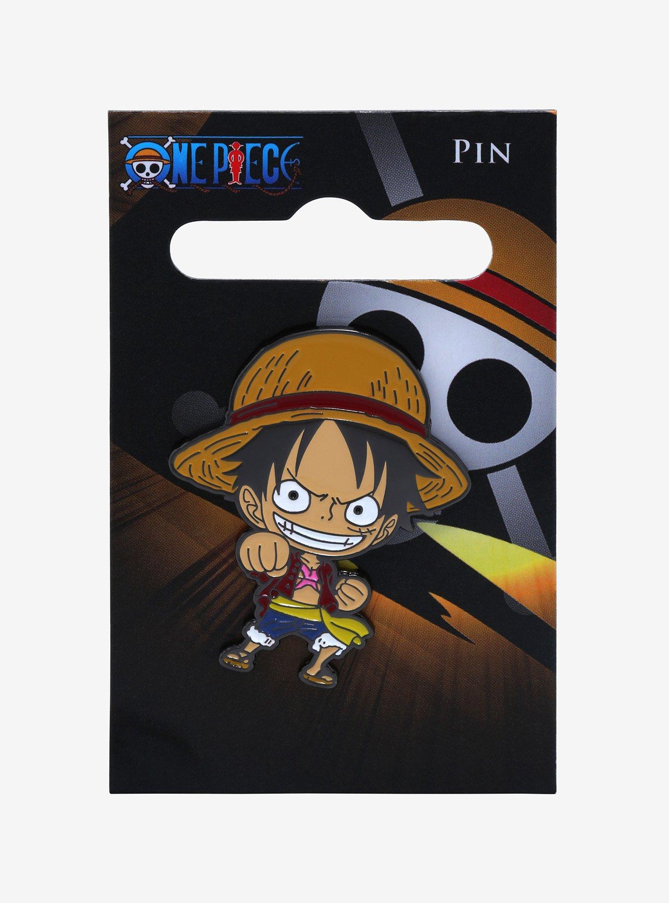 One Piece Monkey D. Luffy Chibi Pose Enamel Pin , , alternate