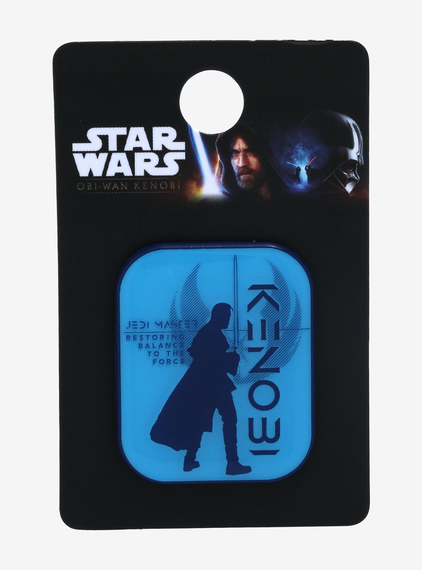 Star Wars Obi-Wan Kenobi Jedi Master Silhouette Enamel Pin, , alternate