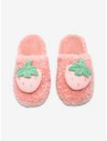 Strawberry Plush Slippers, MULTI, alternate