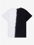 Dead Smile Glitchy Split Wash T-Shirt, BLACK  WHITE, alternate