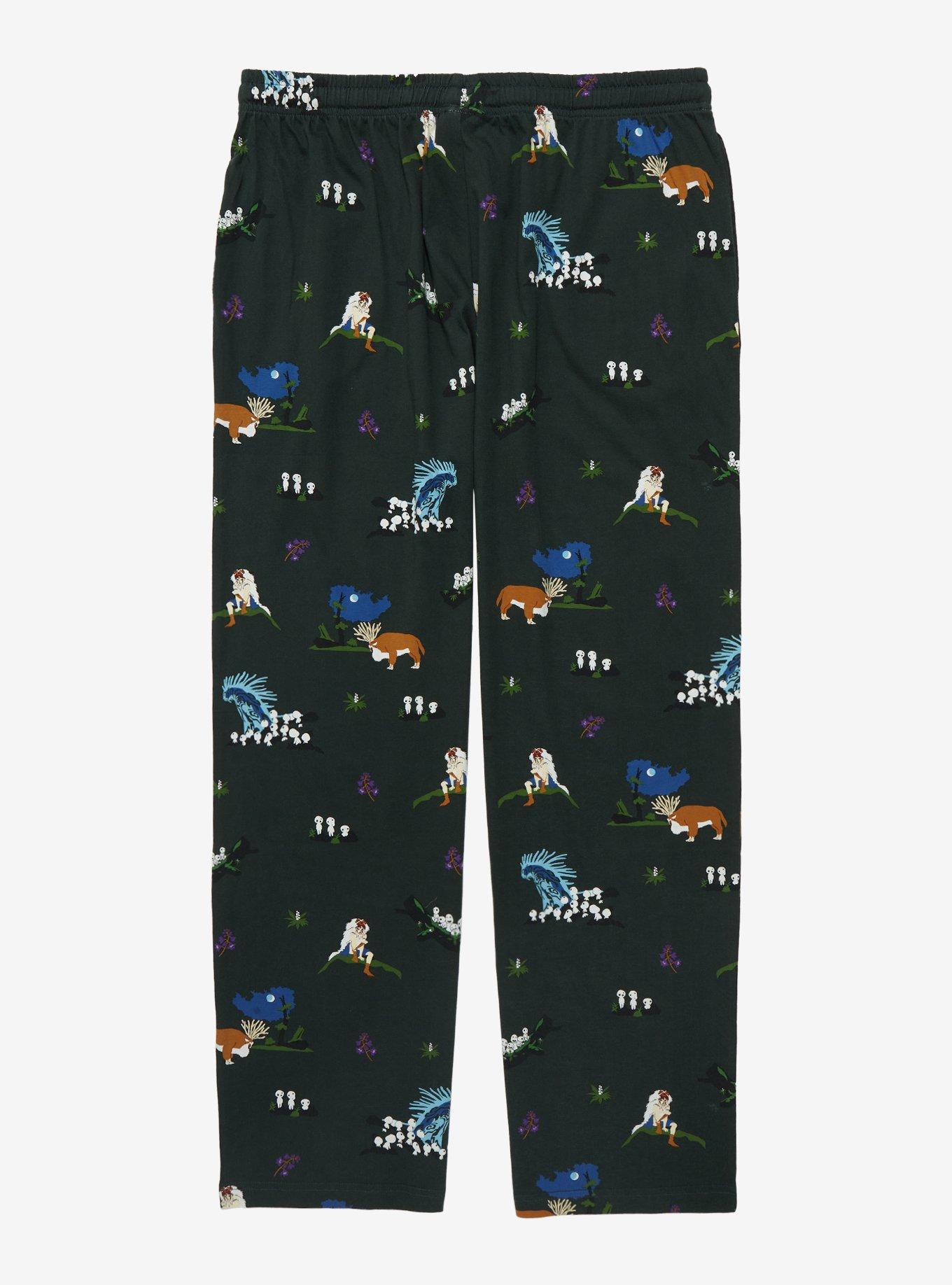 Studio Ghibli Princess Mononoke Icons Allover Print Sleep Pants - BoxLunch Exclusive , , hi-res