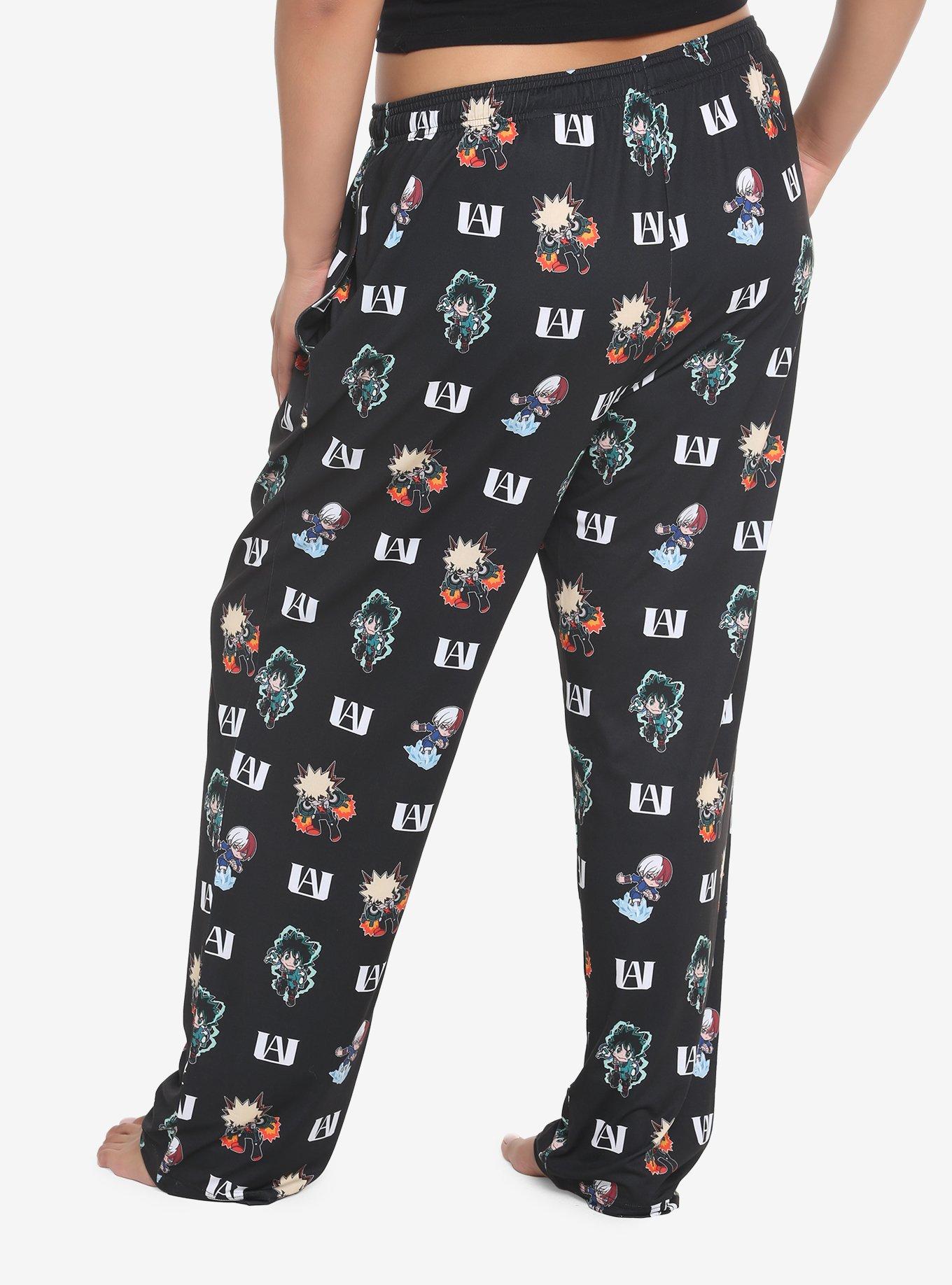 My Hero Academia Chibi Characters Pajama Pants Plus Size, MULTI, alternate