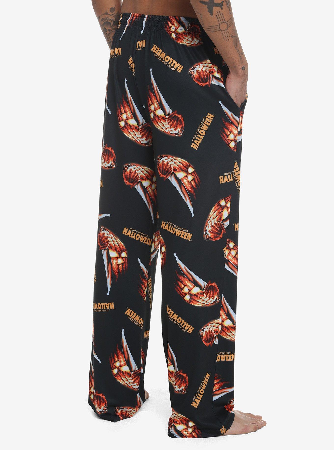 Halloween Michael Myers & Pumpkin Pajama Pants