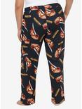 Halloween Pumpkin Knife Pajama Pants Plus Size, ORANGE, alternate