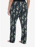 Scream Ghost Face Allover Print Pajama Pants Plus Size, MULTI, alternate