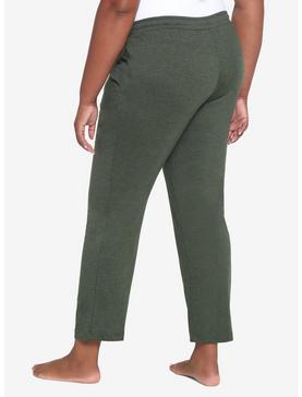 Keroppi Clouds Green Pajama Pants Plus Size, , hi-res