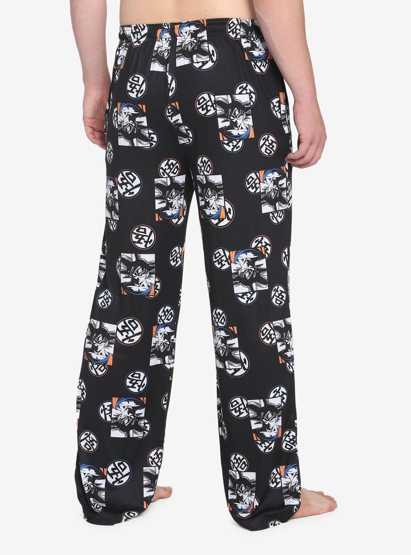 Dragon Ball Z Goku Allover Print Pajama Pants, MULTI, alternate