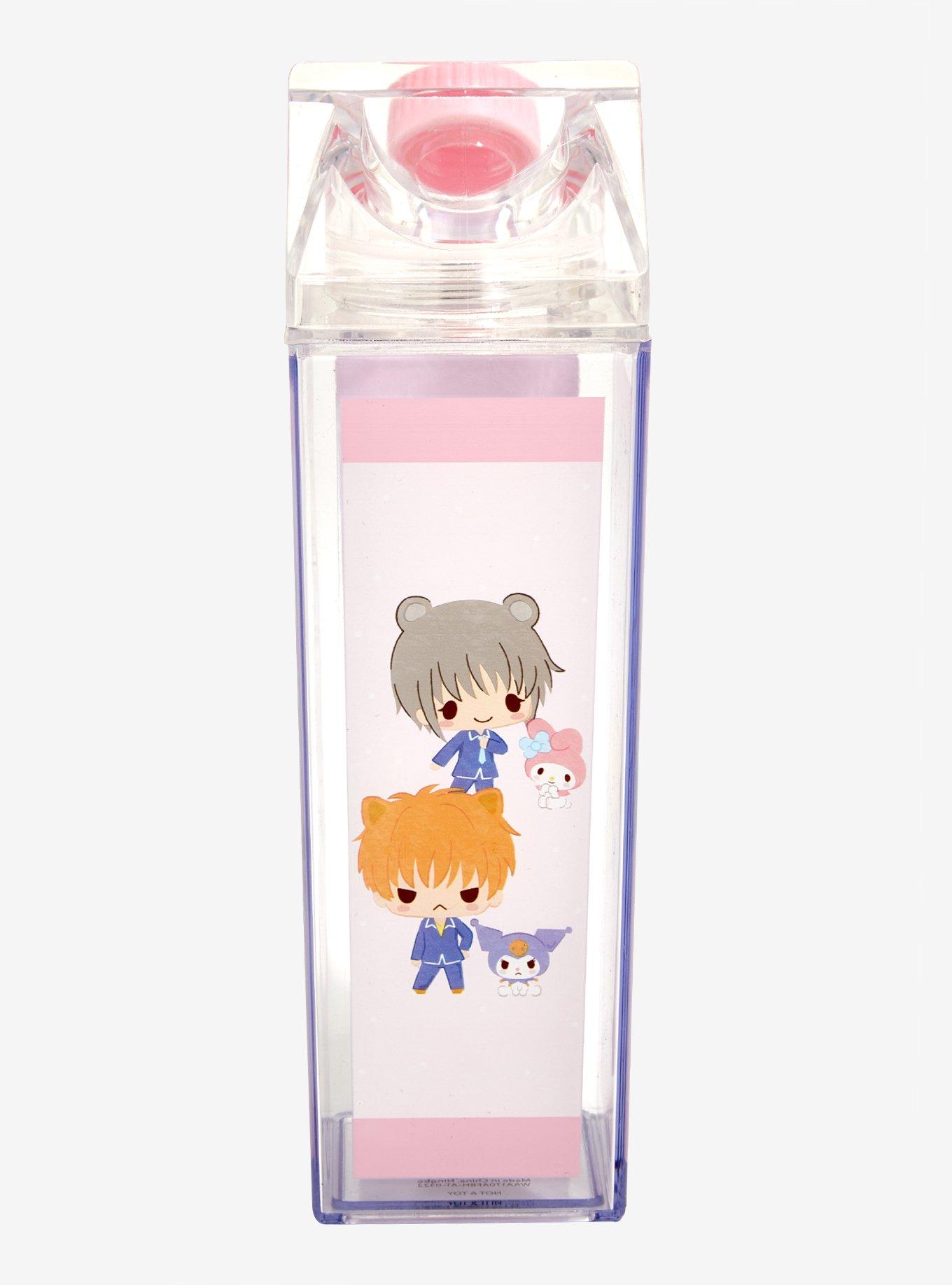 Fruits Basket X Hello Kitty And Friends Milk Carton Water Bottle, , alternate