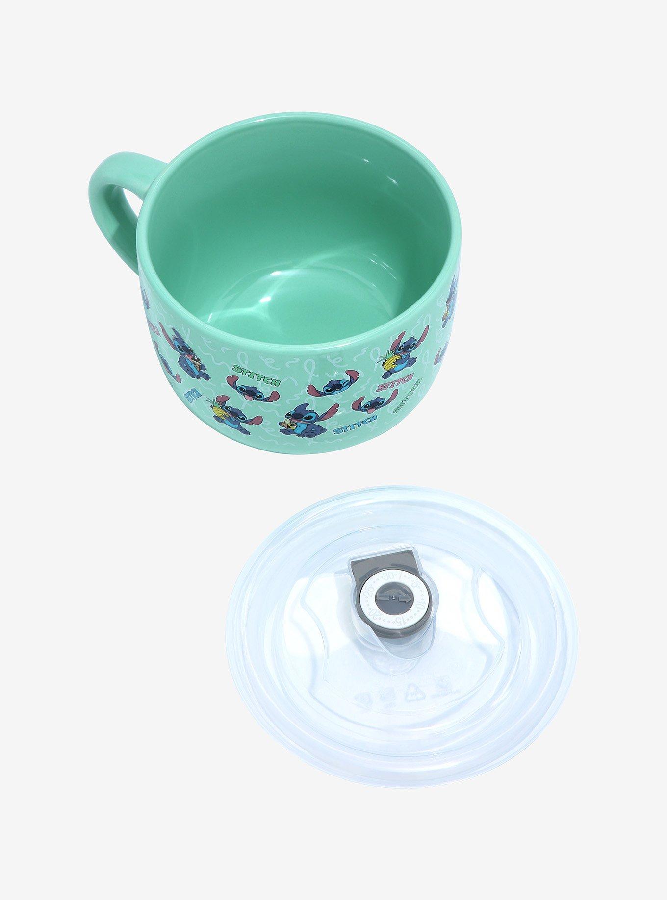 Disney Stitch Ceramic Soup Mug with Pressure Release Lid 24 OZ –  Pit-a-Pats.com