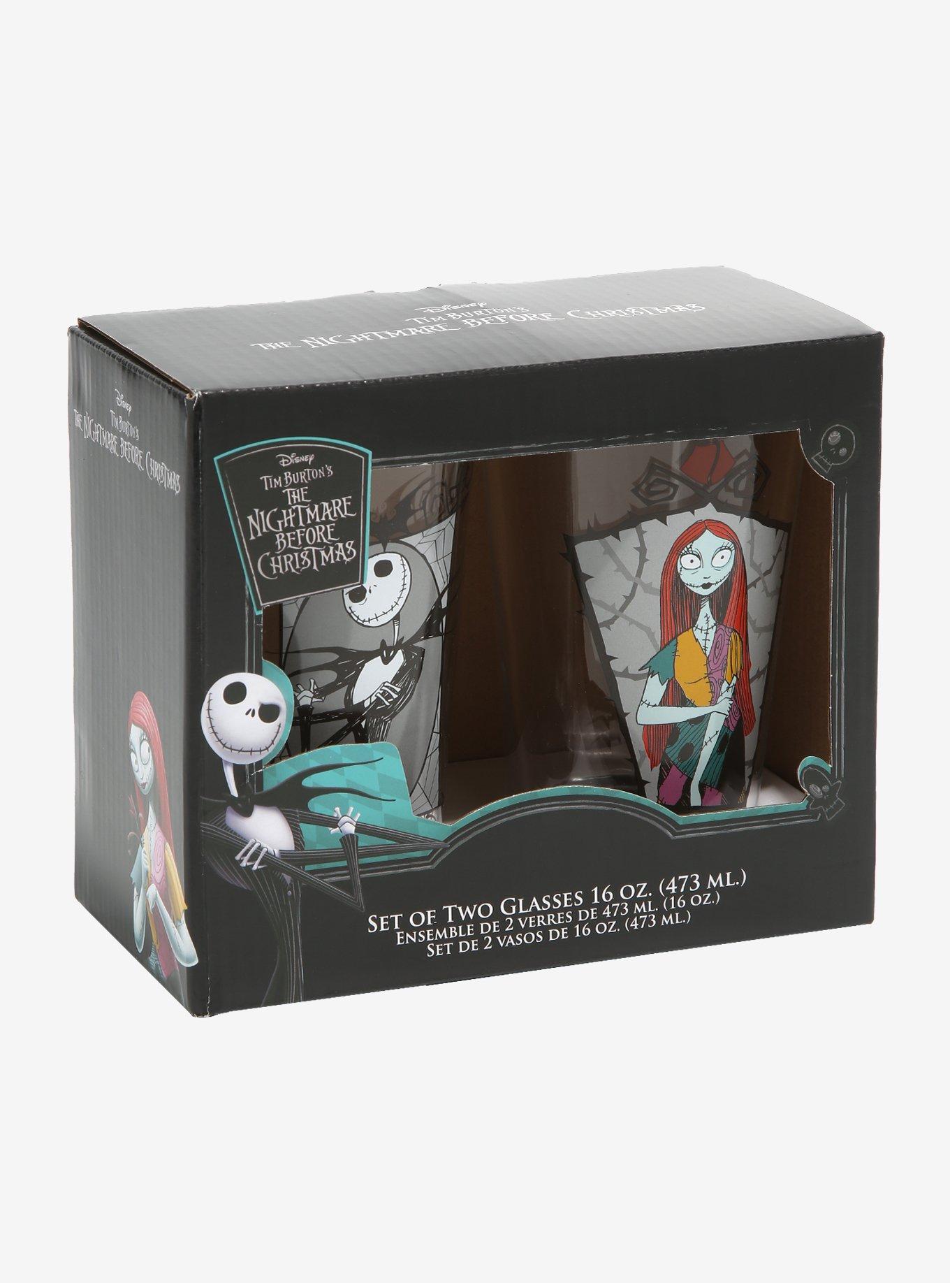 The Nightmare Before Christmas Jack & Sally Pint Glass Set, , alternate