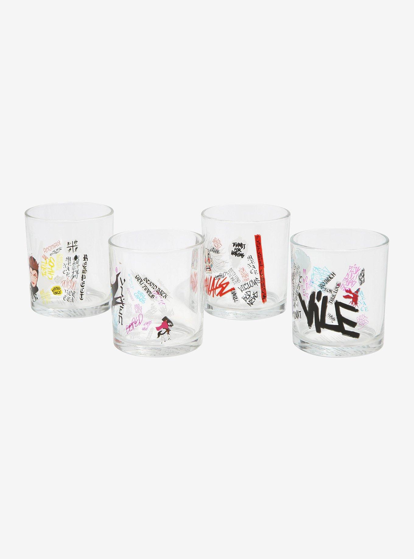 Disney Villains Glass Cup Set, , alternate