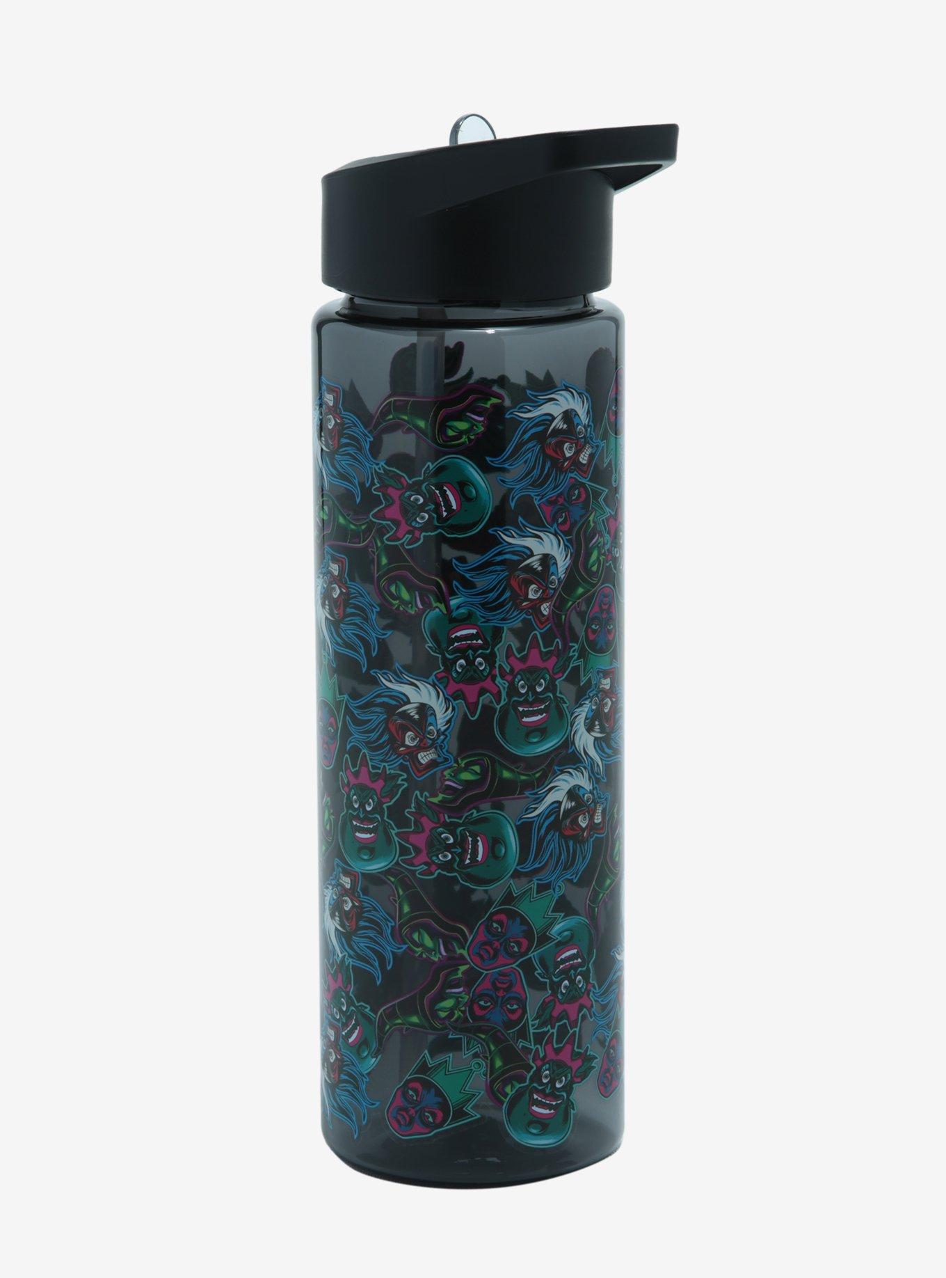 Disney Villains Faces Water Bottle, , alternate