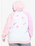 BT21 Cherry Blossom Color-Block Girls Hoodie Plus Size, MULTI, alternate
