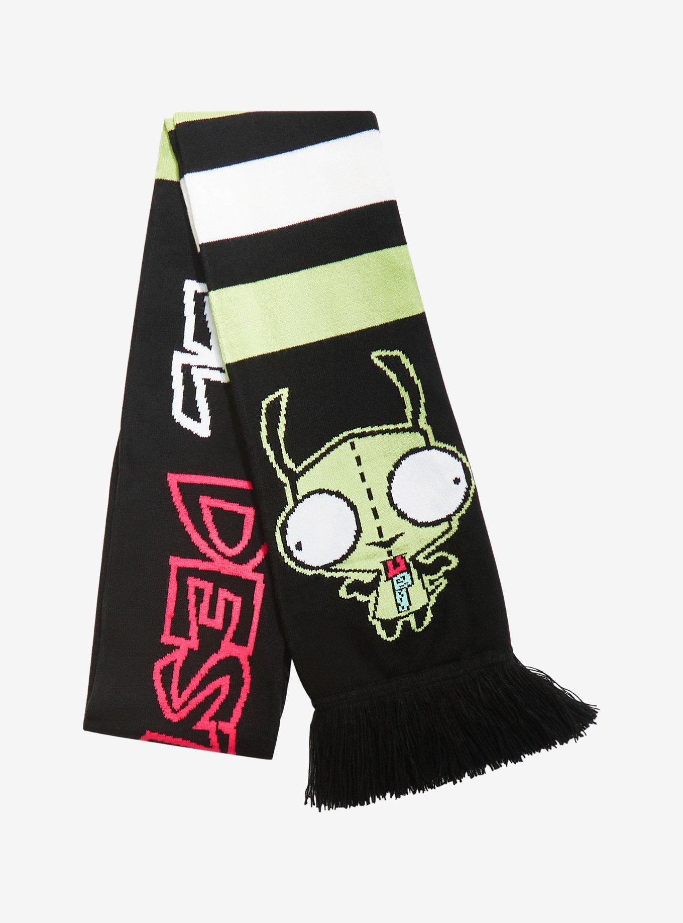 Invader Zim Stripe Scarf, , alternate