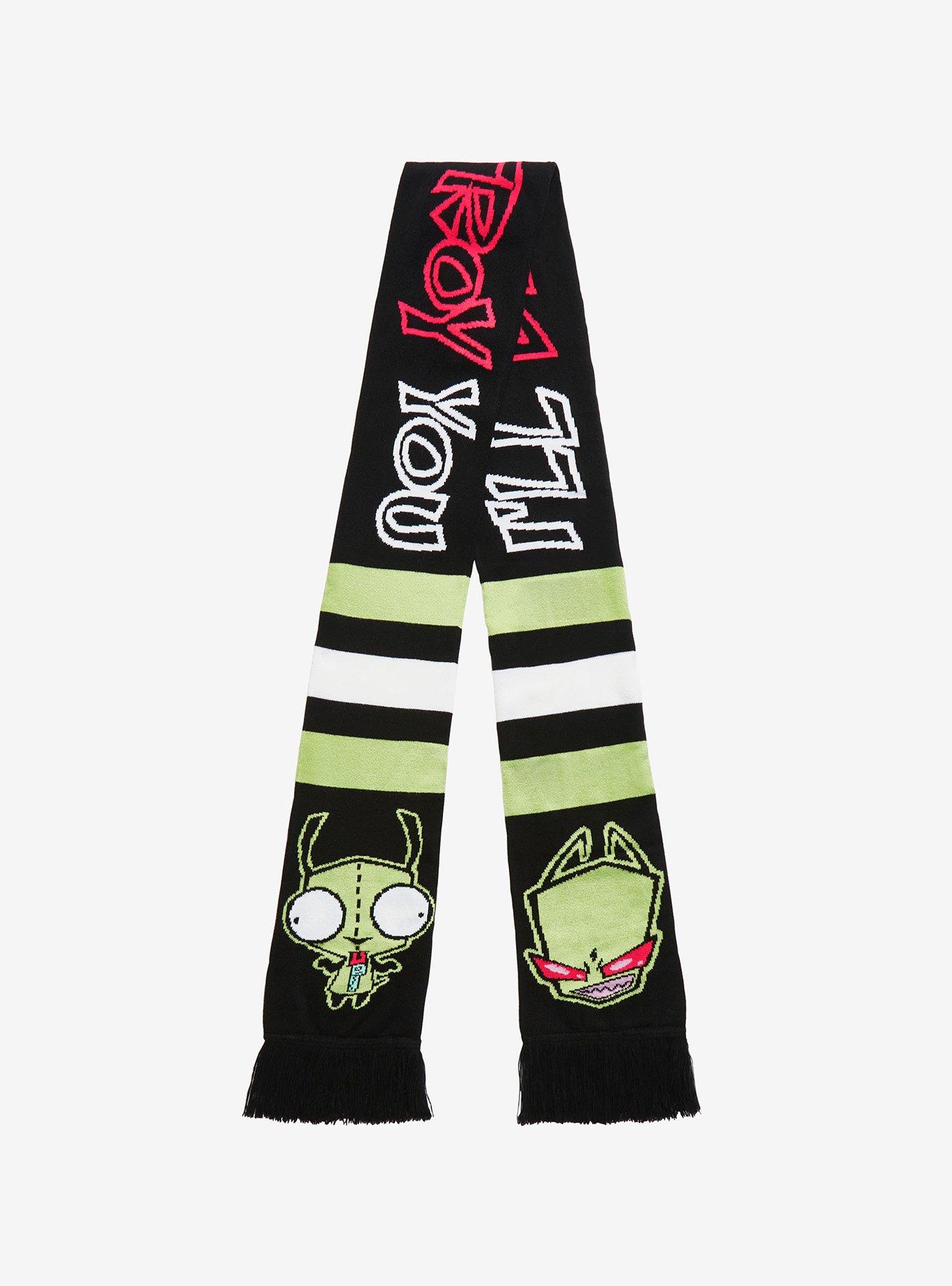 Invader Zim Stripe Scarf, , alternate