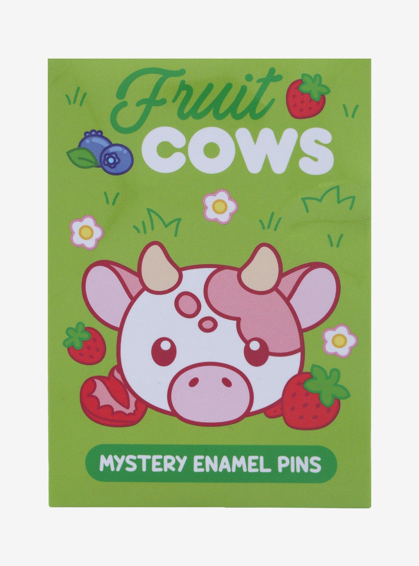 Pastel Fruit Cows Blind Bag Enamel Pin - BoxLunch Exclusive, , alternate