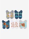 Animal Crossing: New Horizons Special Characters No-Show Socks 5 Pair, , alternate