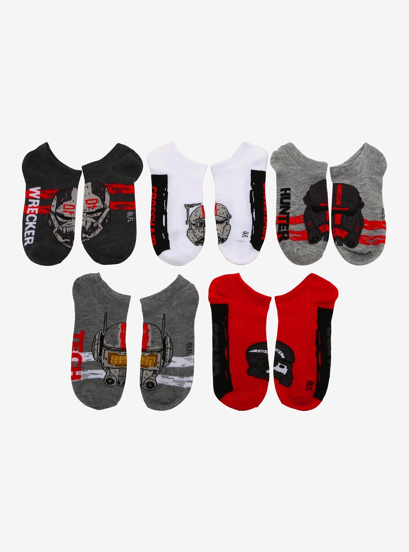 Star Wars: The Bad Batch No-Show Socks 5 Pair, , alternate