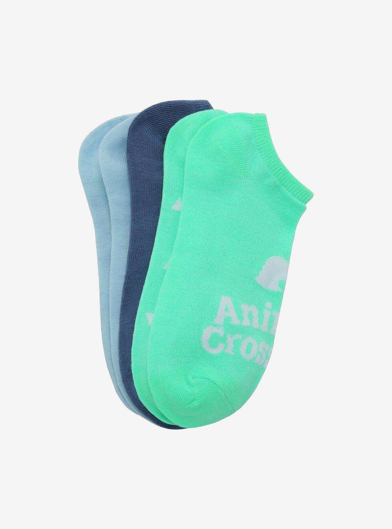 Animal Crossing Character Fruit No-Show Socks 5 Pair, , alternate - view 3