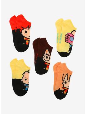 Harry Potter Chibi Character No-Show Socks 5 Pair, , hi-res