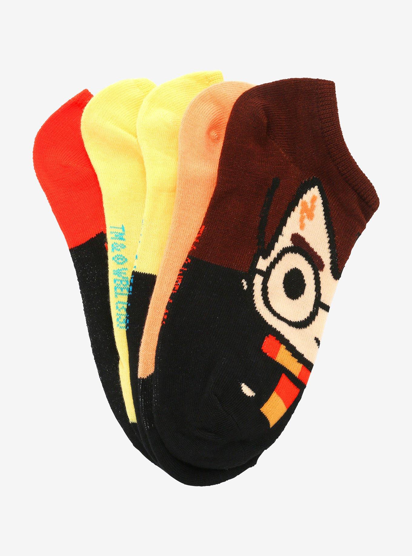 Harry Potter Chibi Character No-Show Socks 5 Pair, , alternate