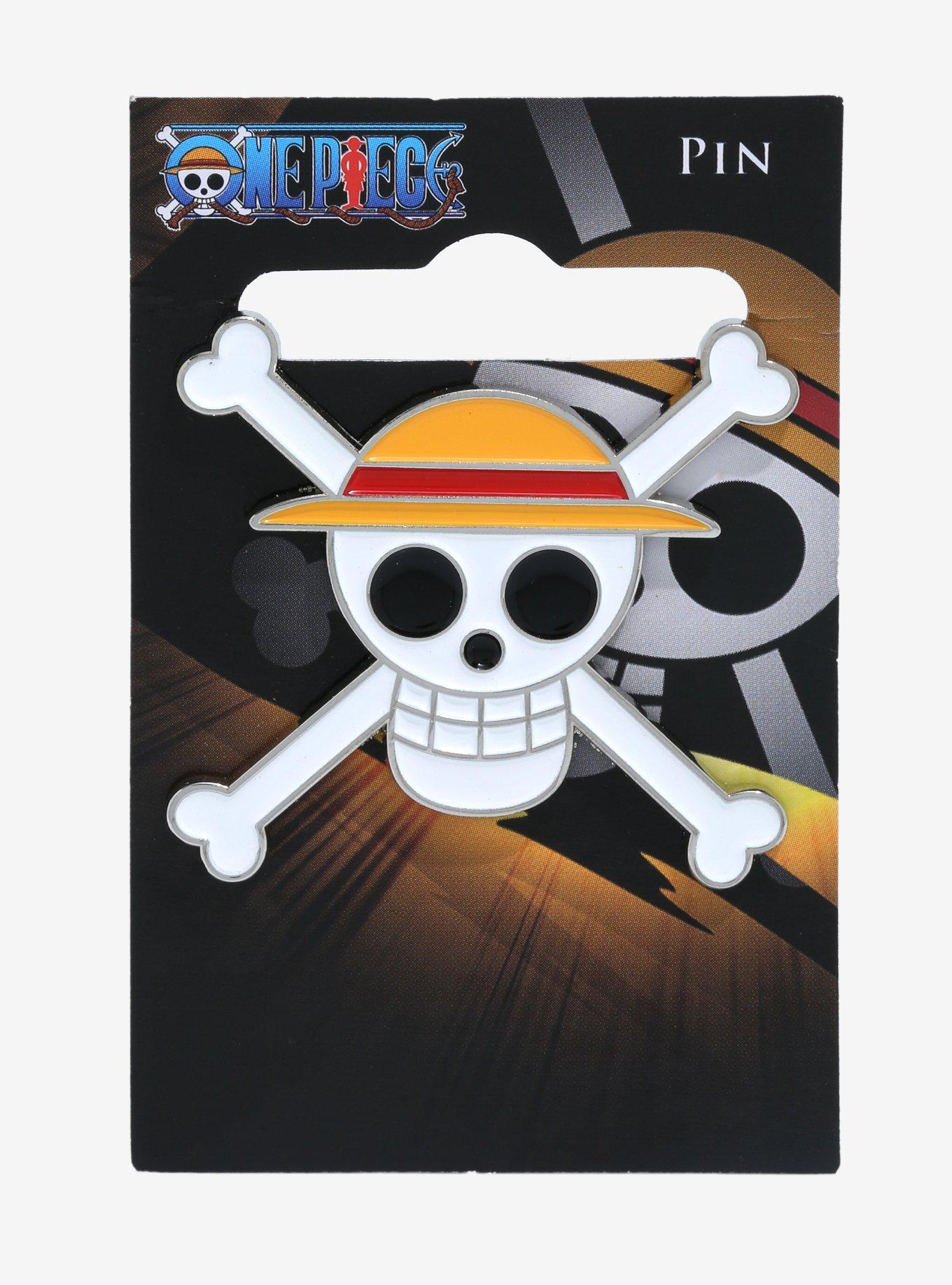 One Piece Jolly Roger Logo Enamel Pin - BoxLunch Exclusive