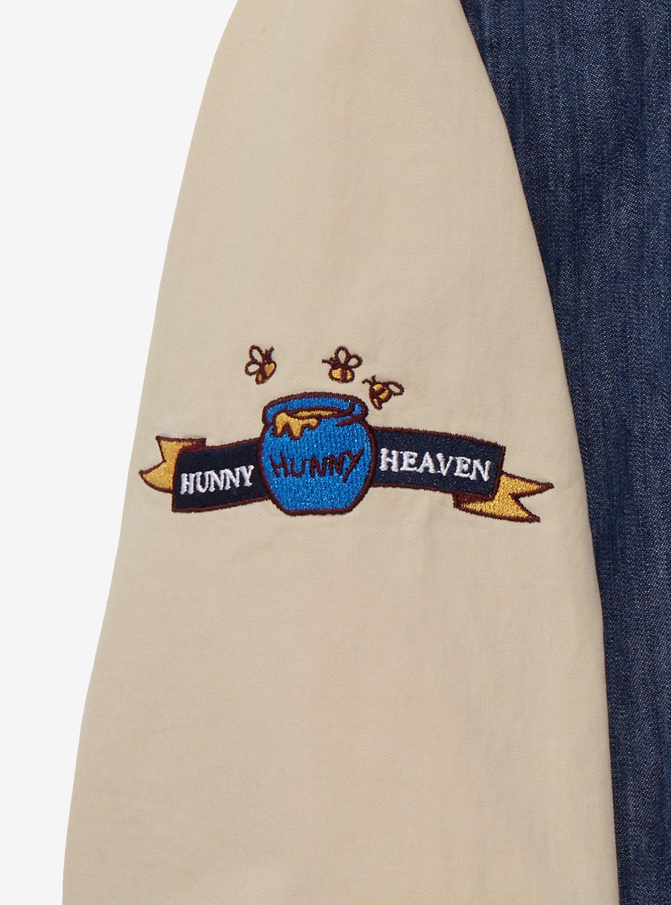 Disney Winnie the Pooh Pooh & Friends Varsity Jacket - BoxLunch Exclusive, DENIM, alternate