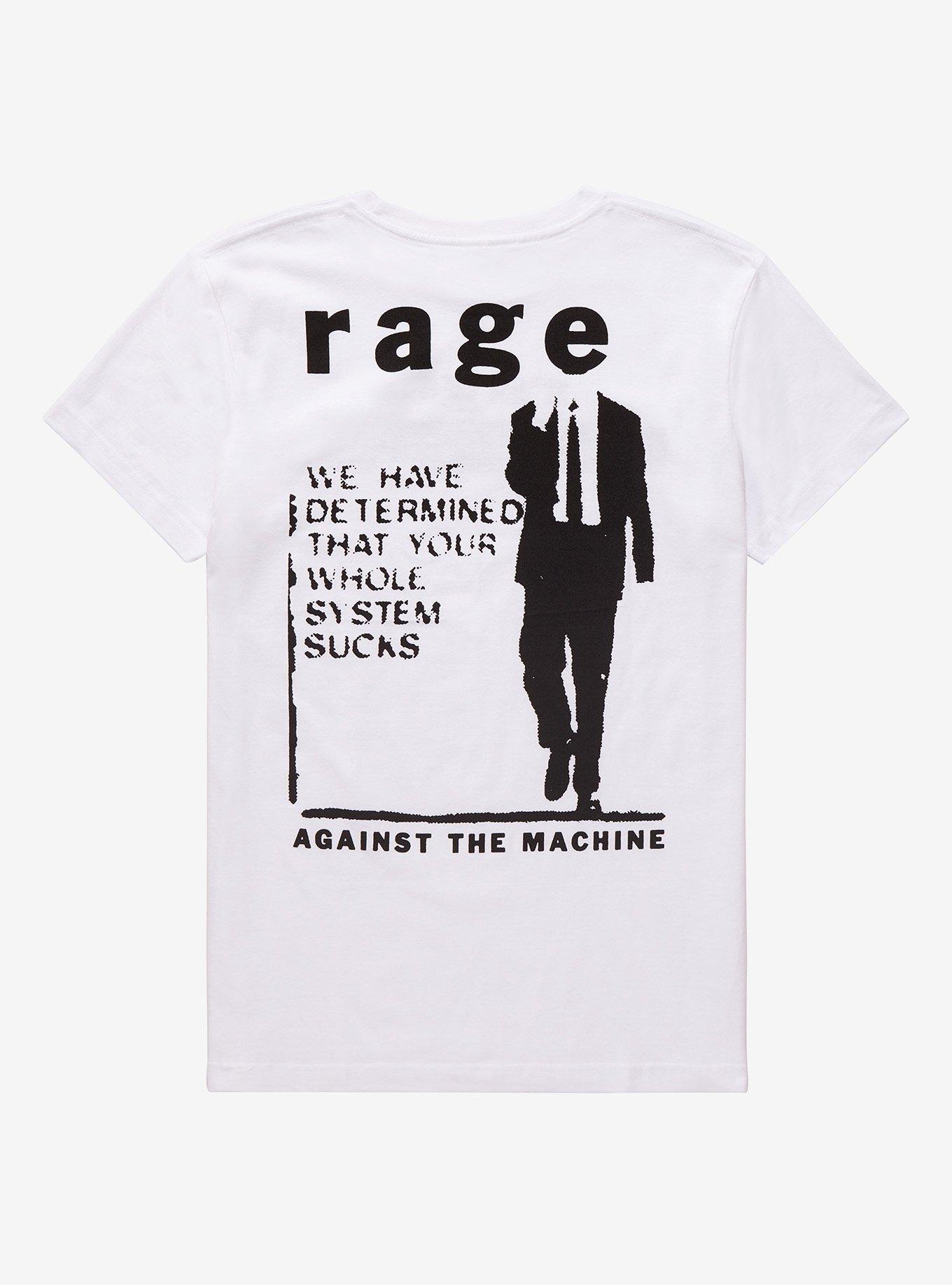 Rage Against The Machine System Sucks T-Shirt, BRIGHT WHITE, alternate