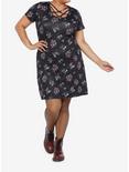 Universal Studios Halloween Horror Nights Characters Lace-Up Bodycon Dress Plus Size, MULTI, alternate