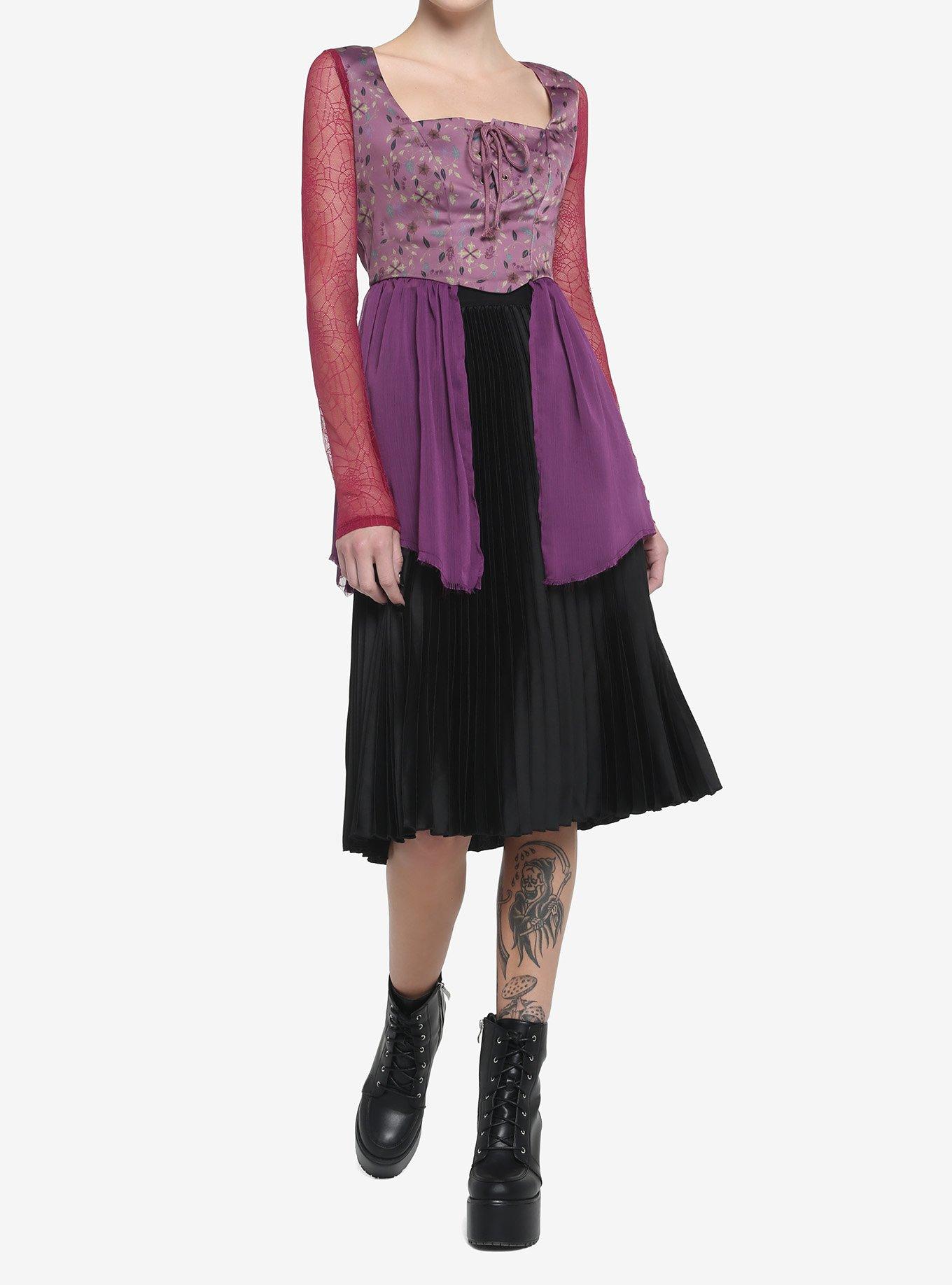 Her Universe Disney Hocus Pocus Sarah Peplum Girls Long-Sleeve Top, , hi-res