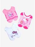 Hello Kitty Milk Carton No-Show Socks 3 Pair, , alternate
