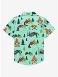 Our Universe Disney A Goofy Movie Camping Scenes Toddler Woven Button-Up - BoxLunch Exclusive, GREEN, alternate