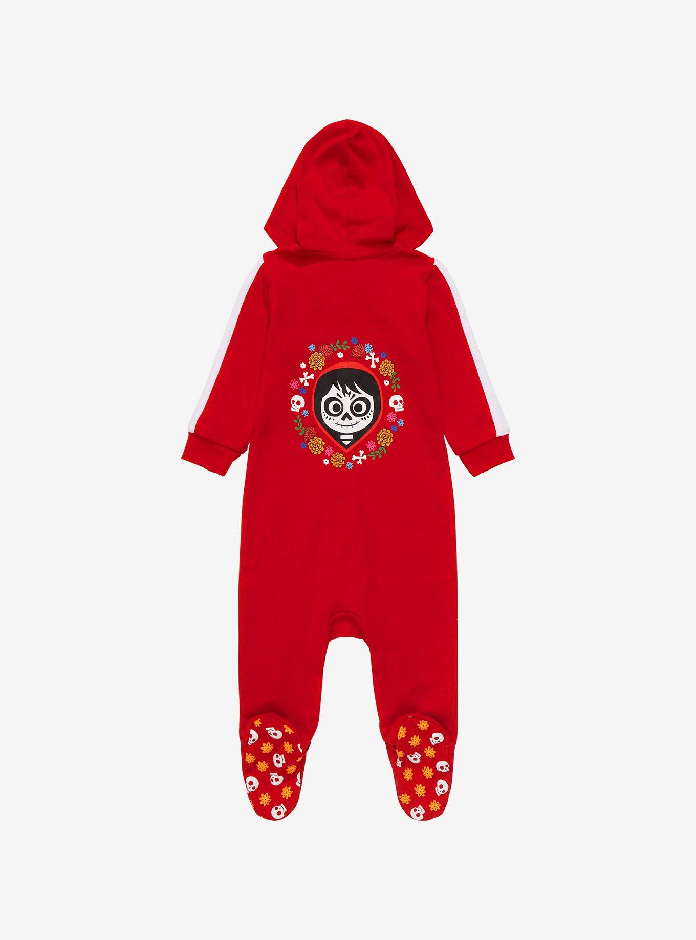 Disney Pixar Coco Miguel&rsquo;s Hoodie Replica Hooded Infant One-Piece - BoxLunch Exclusive , RED, alternate