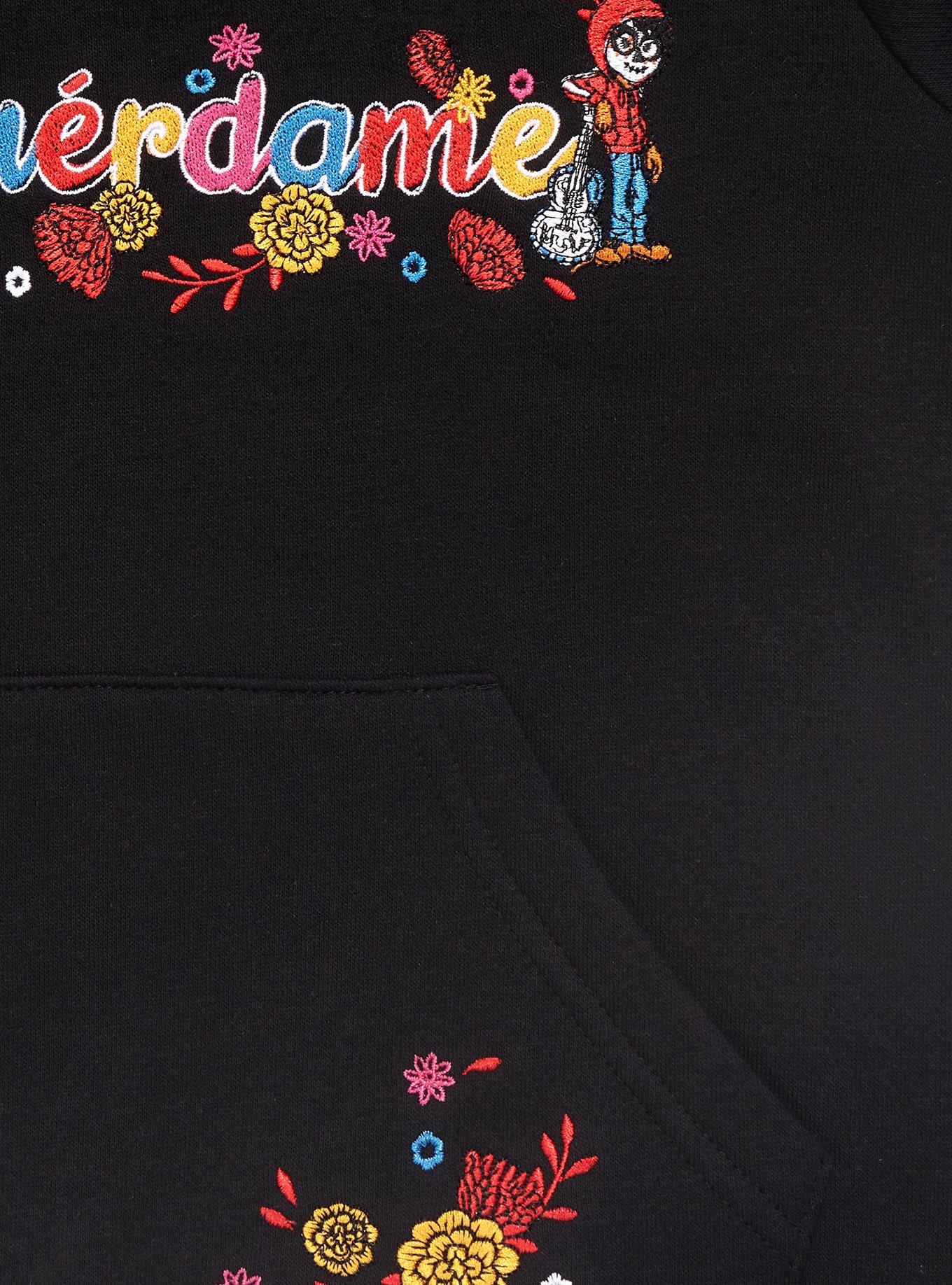 Disney Pixar Coco Hector & Miguel Floral Toddler Hoodie - BoxLunch Exclusive, BLACK, alternate
