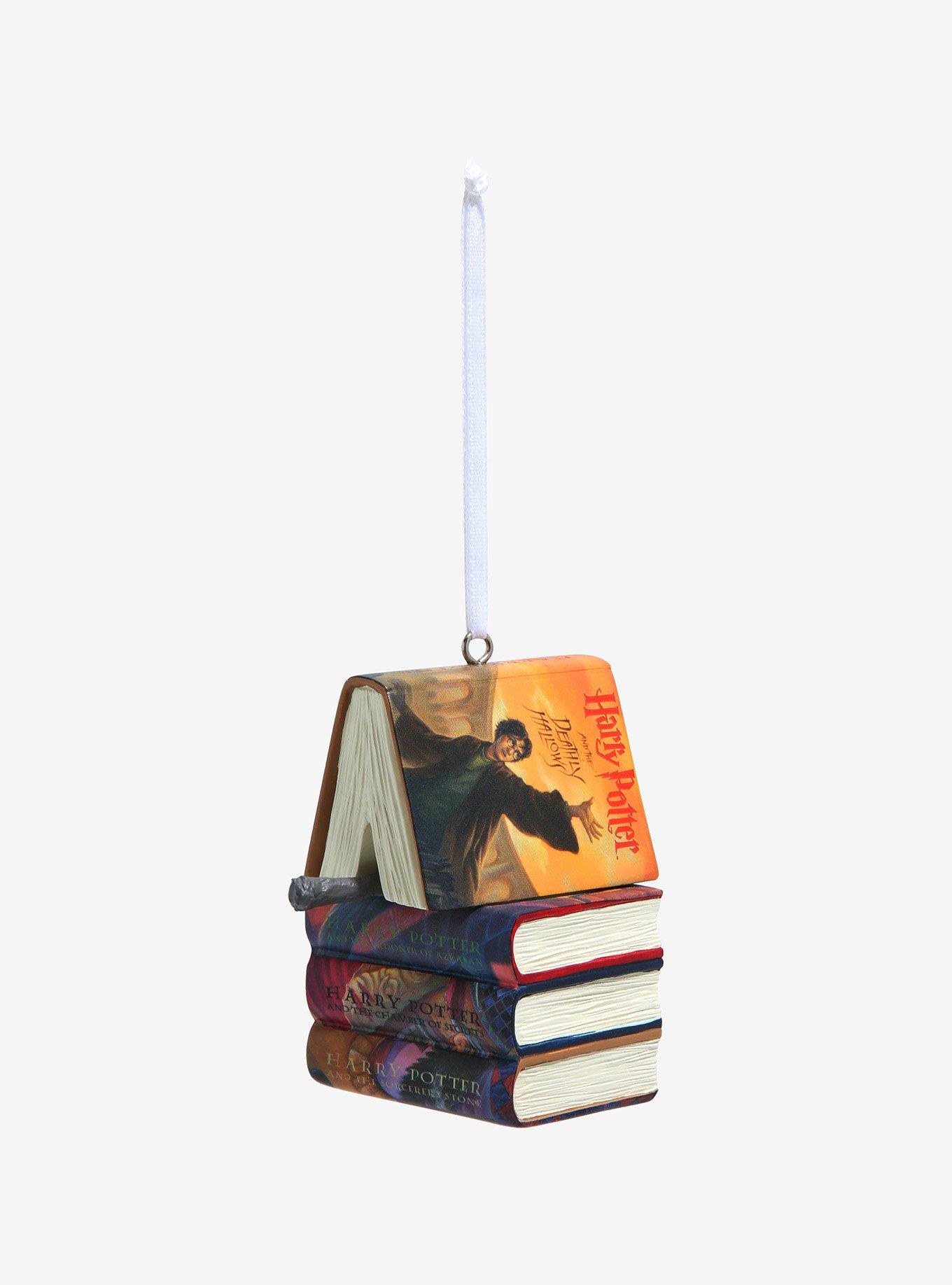 Hallmark Harry Potter Stacked Books With Wand Ornament, , alternate